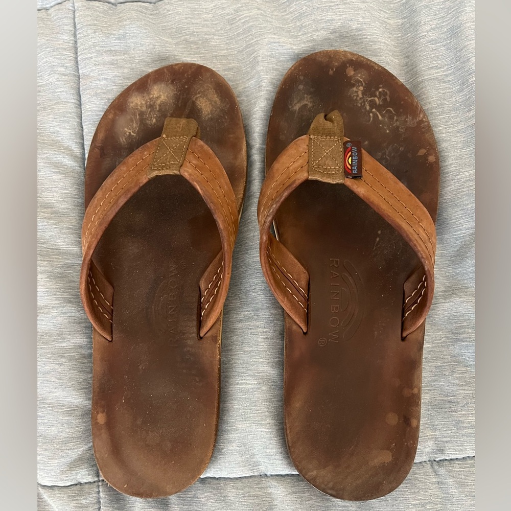Men’s rainbow sandals. Size 7.5-8.5